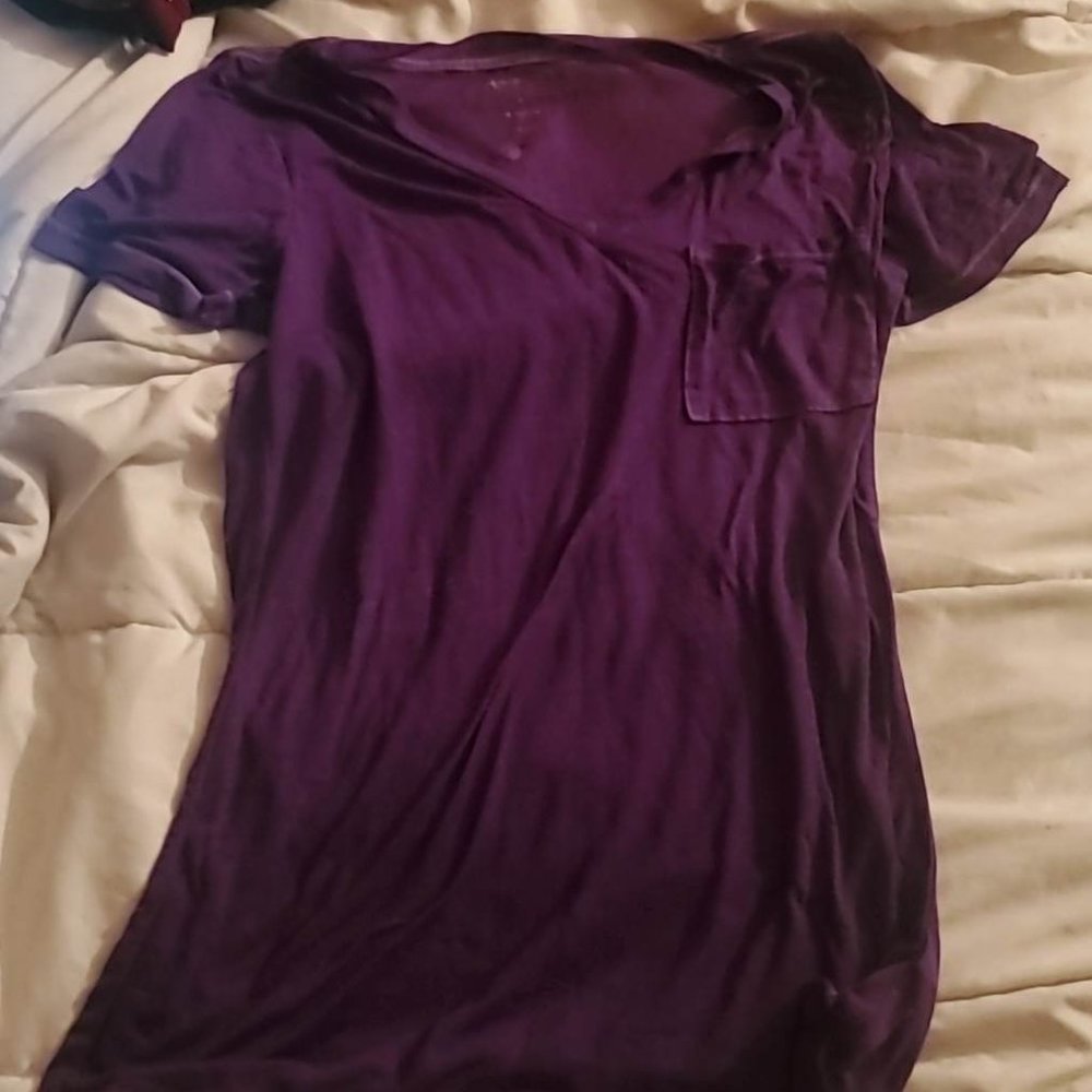 Mesh purple shirt